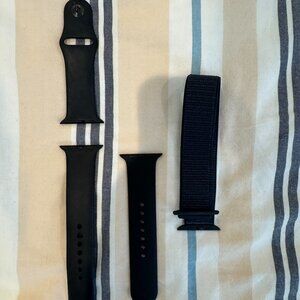 Apple Watch Band Lot of 2 Sport Band and Sport Loop in Black